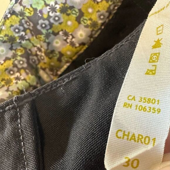 Lululemon Black Char01 Floral Trim Black Shorts Men’s 30 Read - Picture 11 of 13